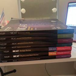 Kaplan MCAT Complete Prep Book Set – 7 Books (Used)