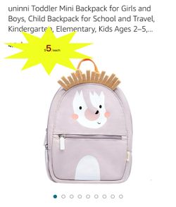 Toddler Mini Backpack for Girls and Boys, Child Backpack for School and Travel,
