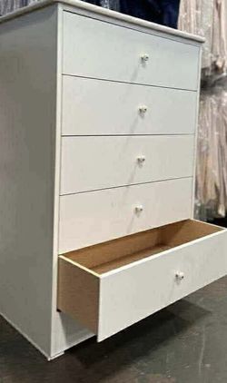 5 Drawer White Color 