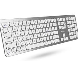 Macally Premium Wireless Bluetooth Keyboard for iMac, MacBook, Mac Pro - Compatible Apple Keyboard for Mac Mini, MacBook Pro/Air Laptop @J13-682