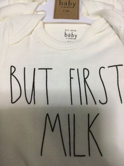 New Rae Dunn baby onesie set