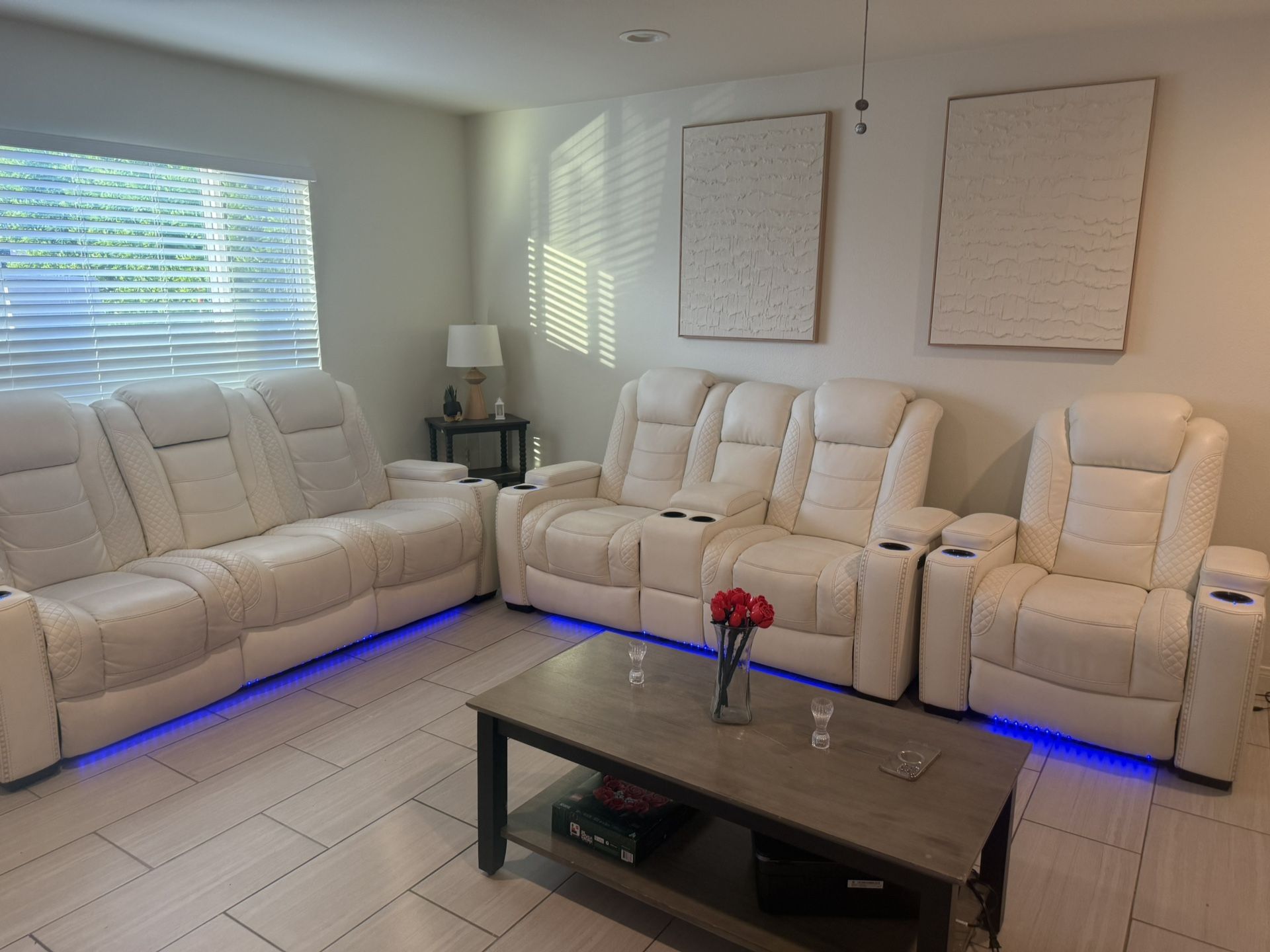 White Leather Couch