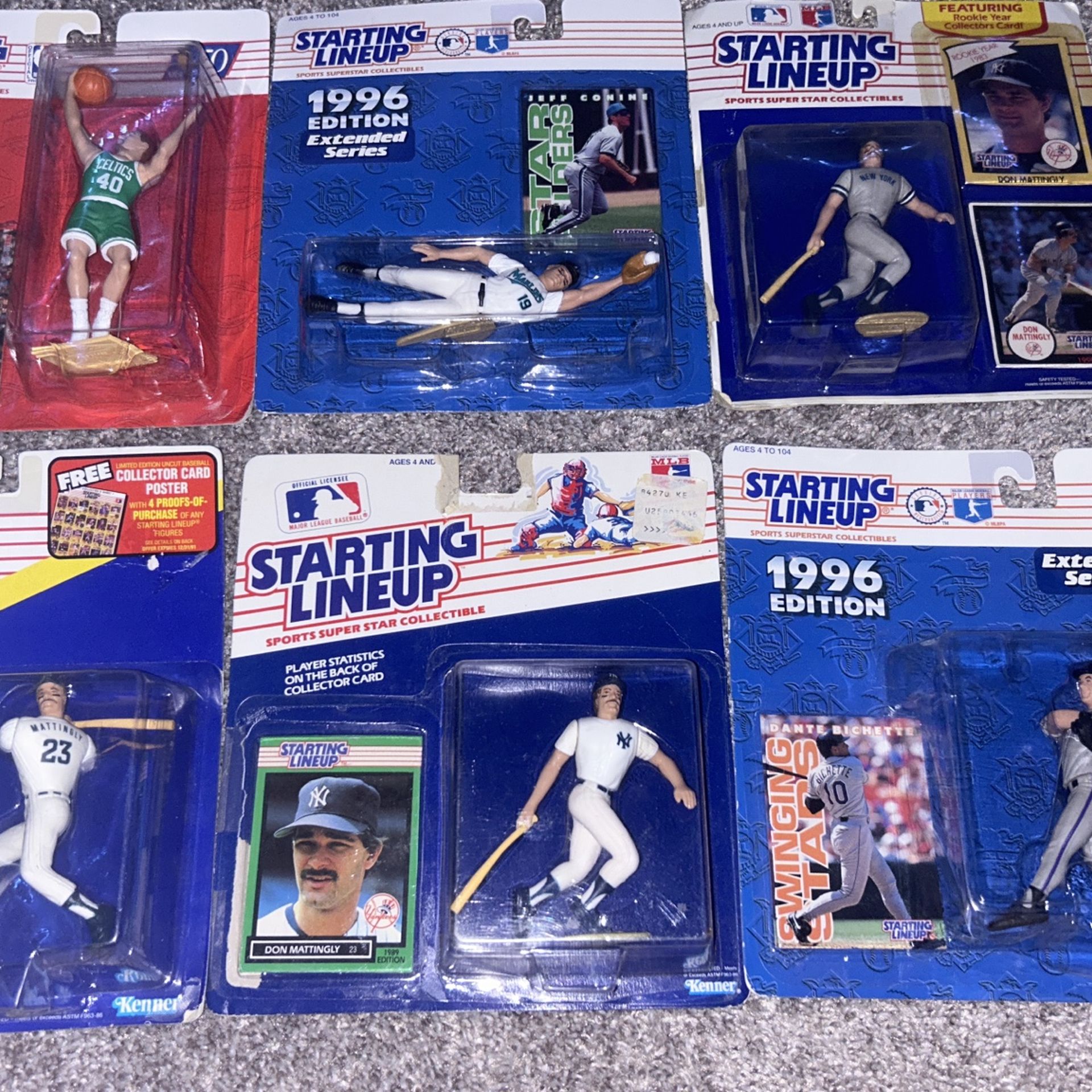 Starting Lineup Collectibles 5 Baseball 1 Basketball