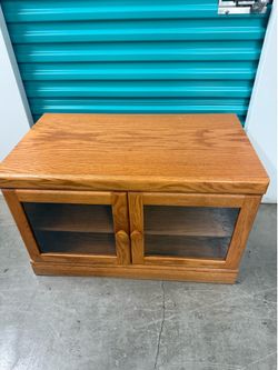 Solid wood Oak entertainment center