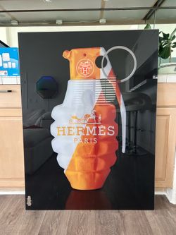 Luxury Hermes-Inspired Wall Art | Large Canvas | Originally $500