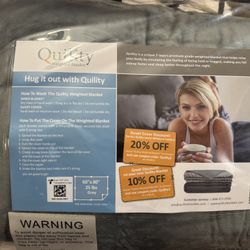 25lb Weighted Grey Blanket 