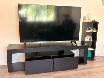 Tv stand and 55” google tv