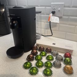 Nespresso Vertuo Plus Espresso and Coffee With Pods and Descaling Kit