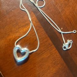 Silver Heart Necklace 