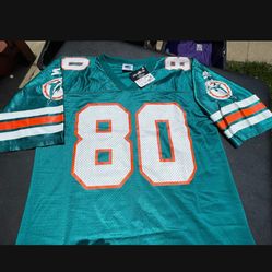 Vintage 90s starter brand Miami Dolphins number 80 jersey