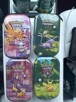 Pokémon Trading Card Game Mini Tins – Set of 4