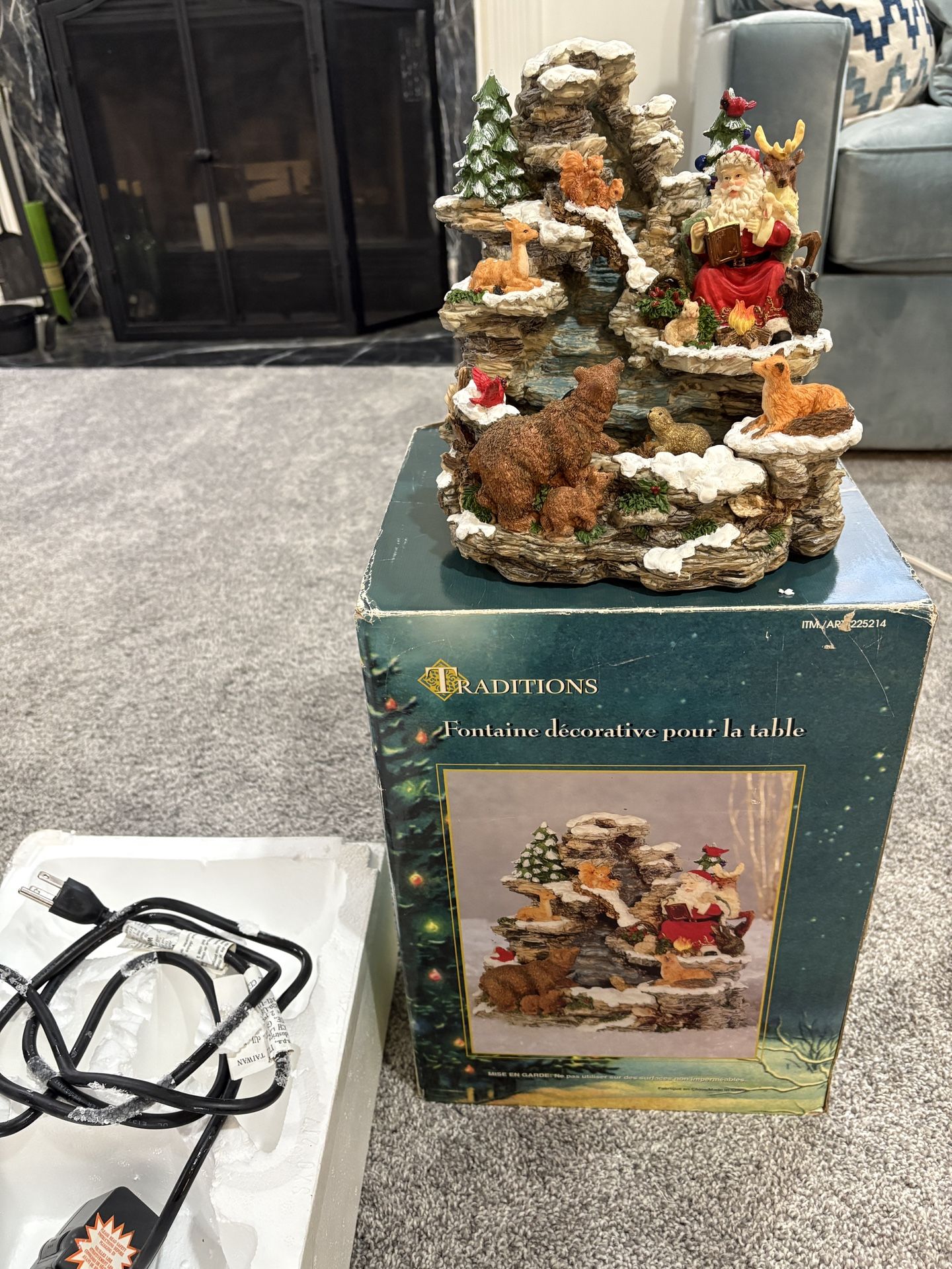 Christmas Table Top Fountain