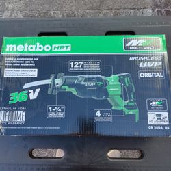 Metabo 36 Volt Reciprocating Saw, Bare Tool