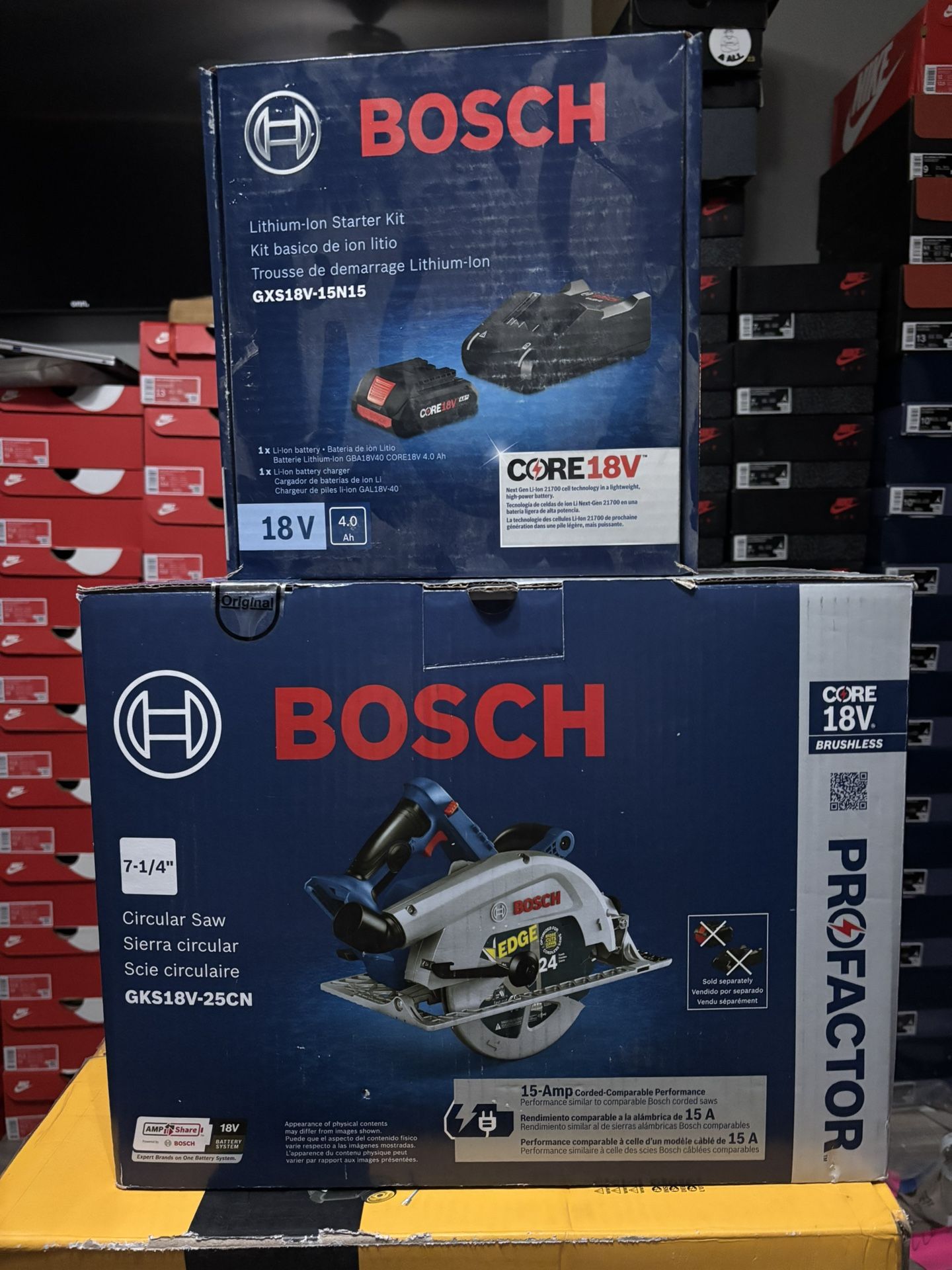 Bosch Circular Saw + Battery + Charger