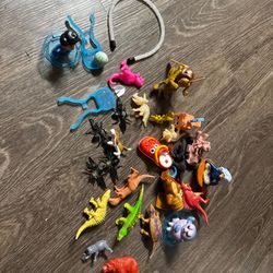 vintage dinosaur & Disney toys lot