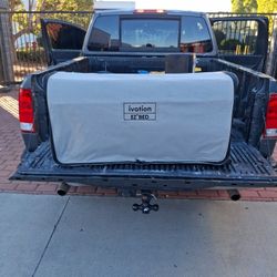 Ivation EZ-Bed (Twin) Air Mattress with Deflate Defender™ Technology Dual Auto Comfort Pump and Dual Layer Laminate Material - AirBed Frame & Rolling 