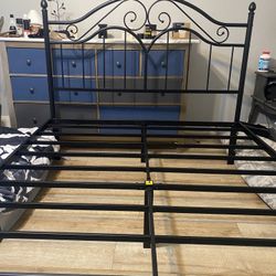 Queen Headboard And Bed frame 