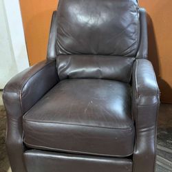 Manual Leather Recliner 