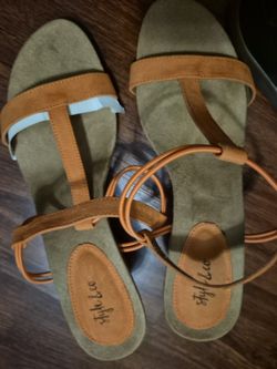 Orange Heels Size 9