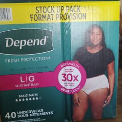 Women's Depends L/G