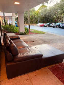 Stunning genuine leather couch