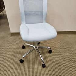 Serta Task Chair – Light Blue Mesh Back Rolling Office Chair