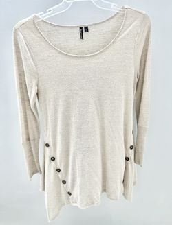 Heart Soul Gray Pullover Long Sleeve Shirt Women’s Size Large