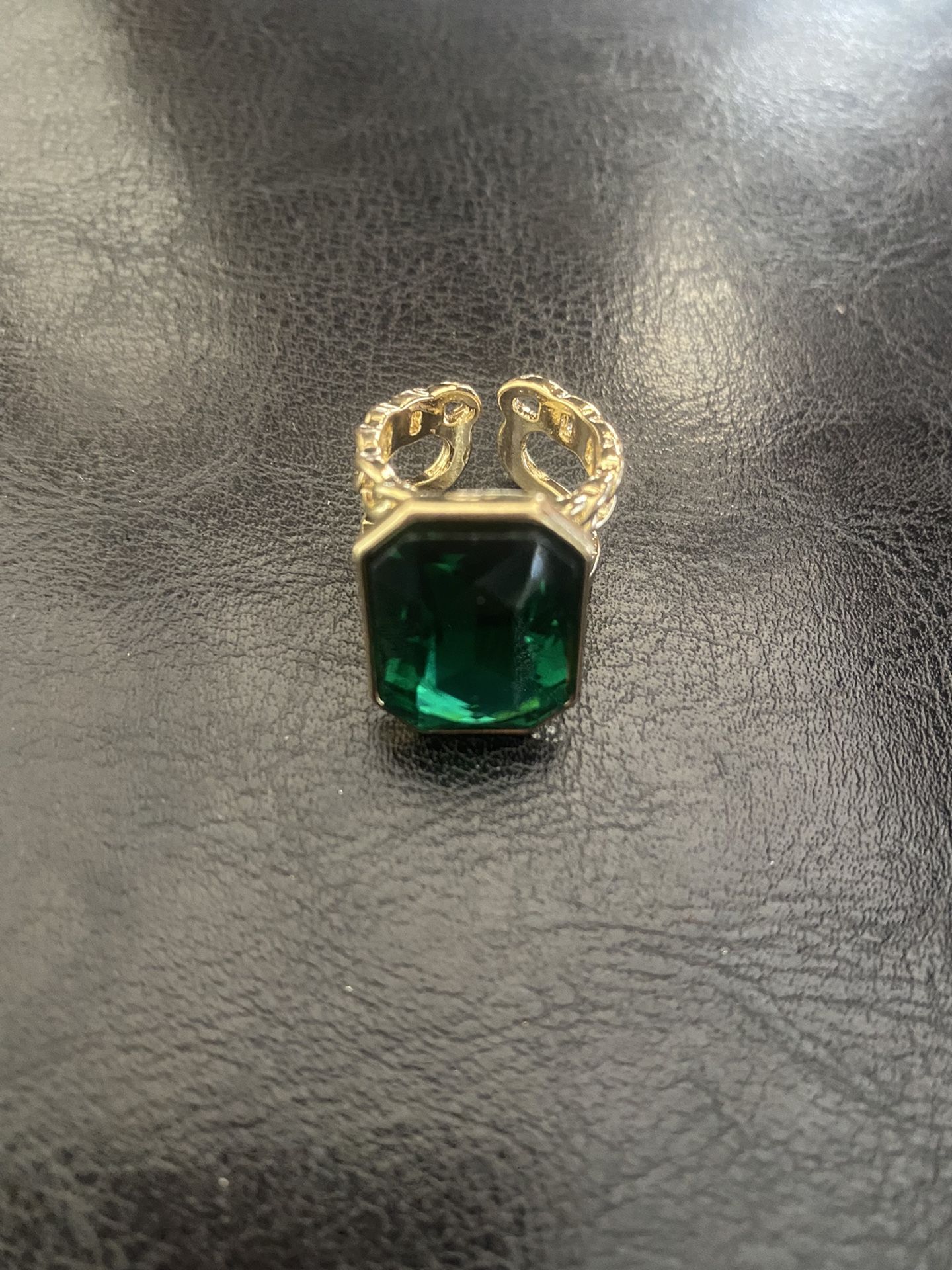 Green Rhinestone Ring