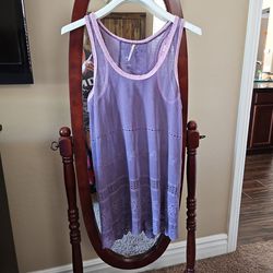 Lilac shift lace mini