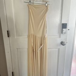 Semi formal Cream Holiday Dress