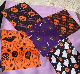 Halloween Fabric Dog Bandanas Bundle 5 pcs