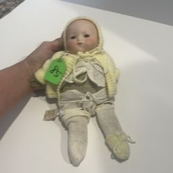 Newborn baby antique doll