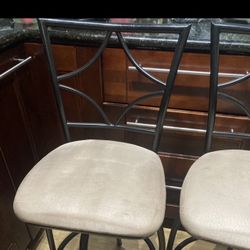Set Of 2 Bar Chairs, Counter Height Chairs, Kitchen Island Chairs Only $30 Both