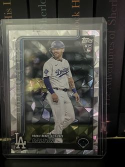 Dalton Rushing 2025 Topps Update RC #US256 Diamante Foil Dodgers Rookie Debut