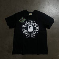 BLACK CHROME BAPE TEE