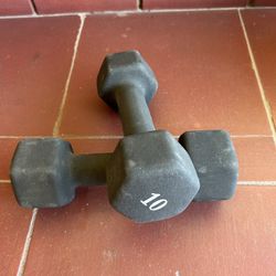 Set 10lb Dumbbells 