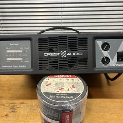 Crest Stereo Power Amplifier AMP 1500