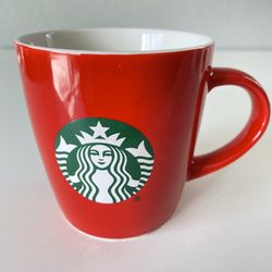 STARBUCKS 2021 12oz. Holiday Coffee Mug RED with CLASSIC MERMAID LOGO