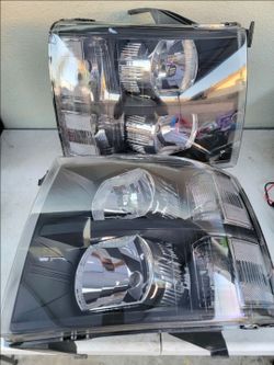 07-13 Chevrolet Silverado Headlights Luces Micas Calaveras Faros Faroles Focos Headlamps Chevy