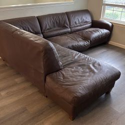 Old Leather Couch Bed