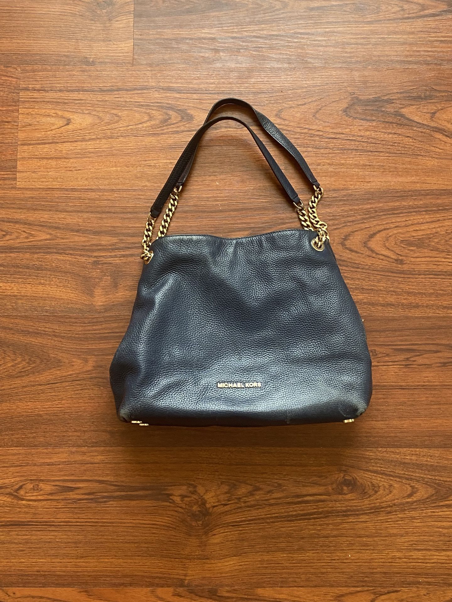 Michael Kors Purse - Navy Blue Leather 