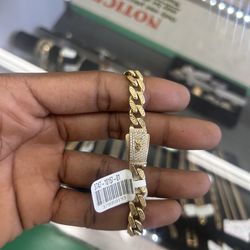 14k Cuban bracelet