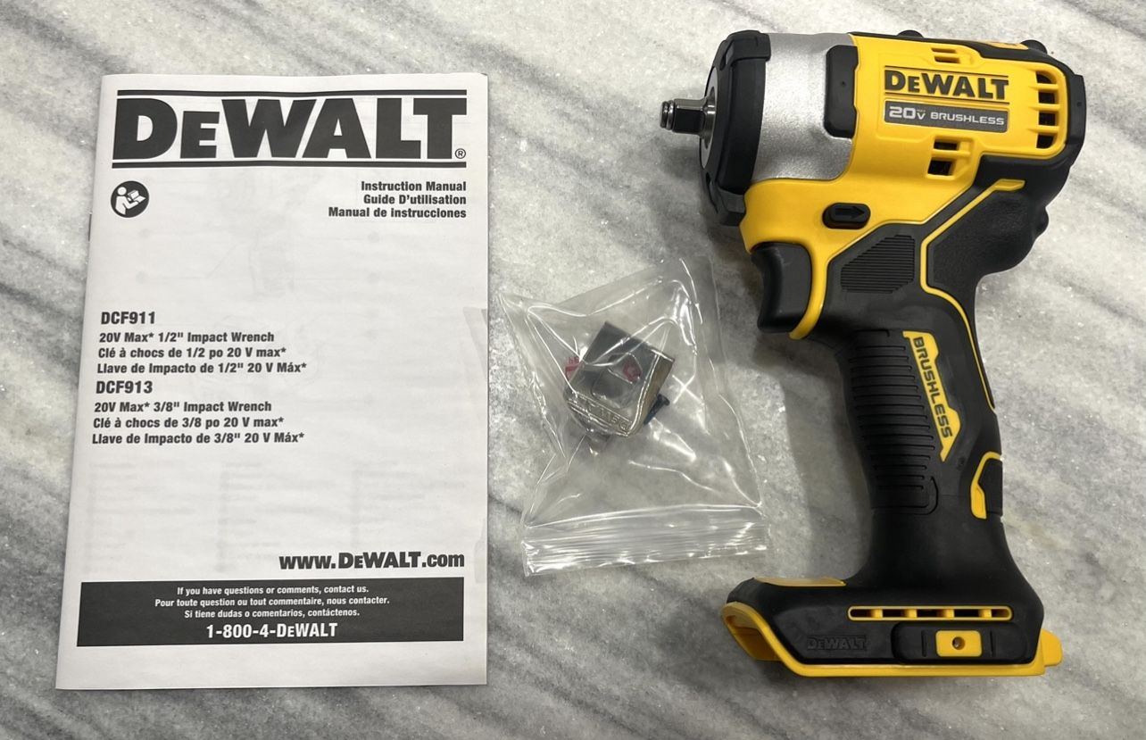 Brand New Dewalt 20v Brushless 3/8” Impact Wrench Drill 400 Lbs Torque Tool Only