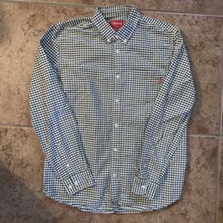 supreme gingham oxford button up Large