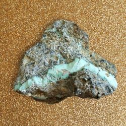 680g Broken Arrow Variscite Turquoise Otteson Gemstone Rough For Lapidary