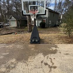 Spalding Ultimate Hybrid Portable 54” Glass Basketball Hoop
