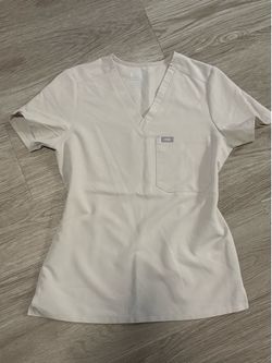 Beige Figs Scrub Top Size XS