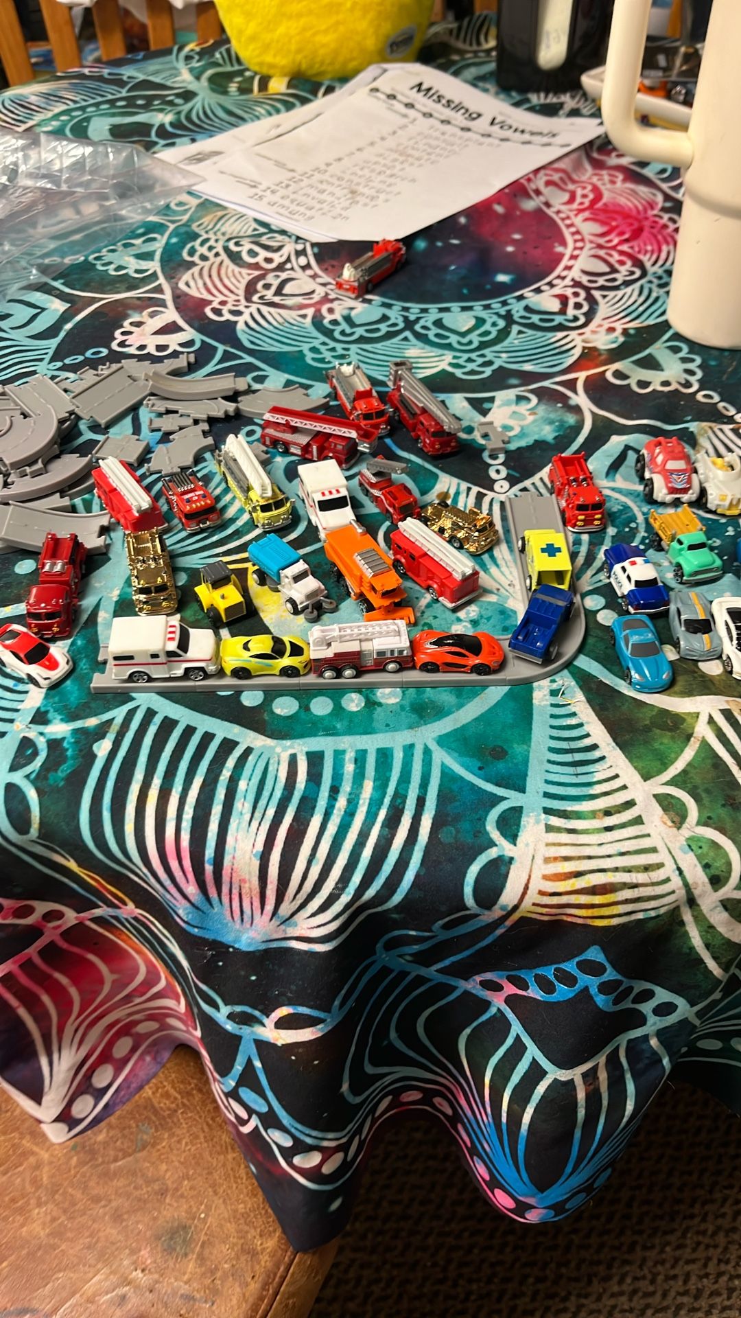 Tiny Cars And Trucks And Mini Track