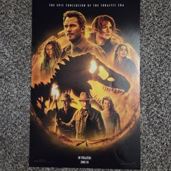 Jurassic World movie poster SDCC