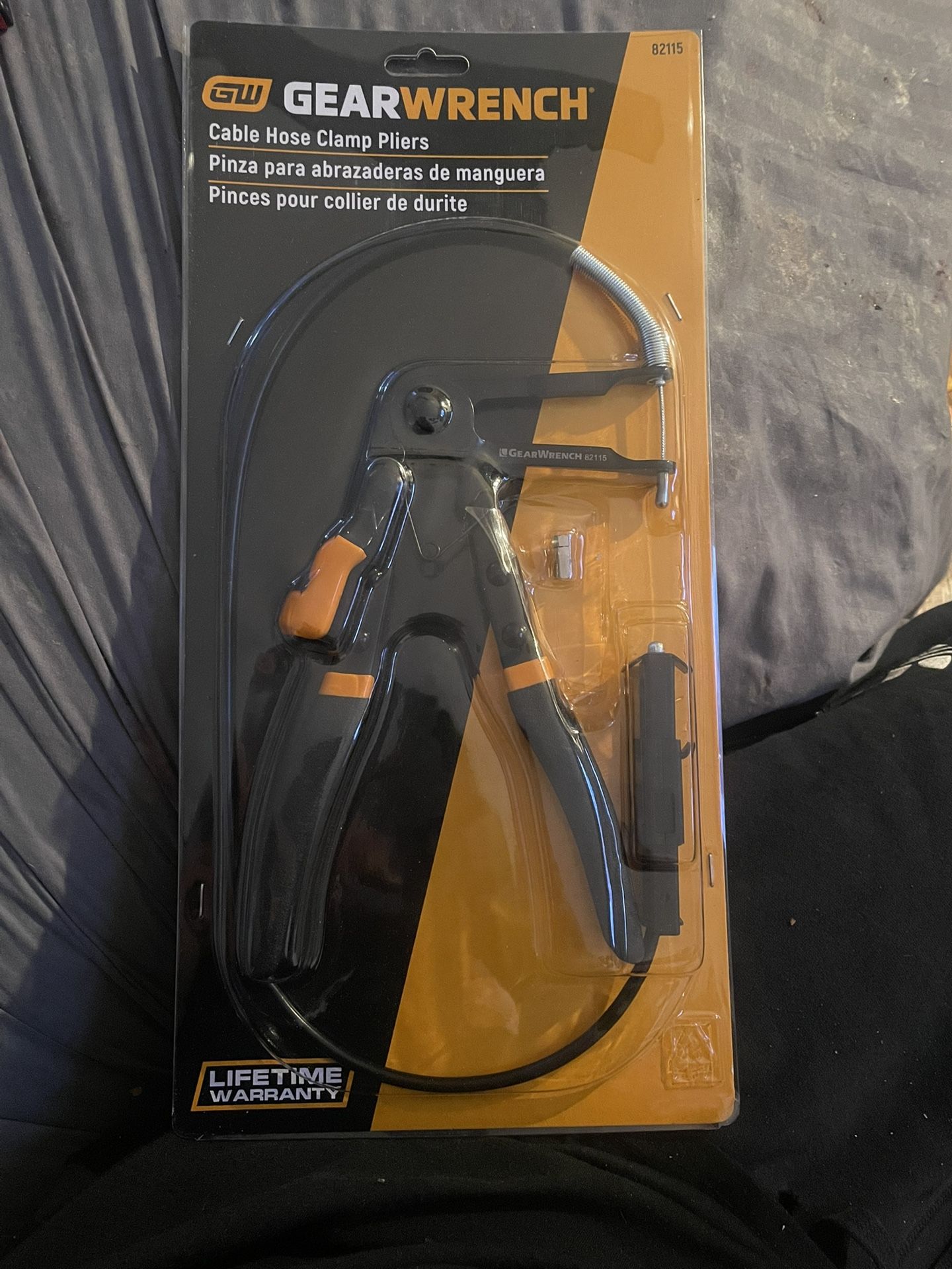 Gear wrench hose clamp pliers